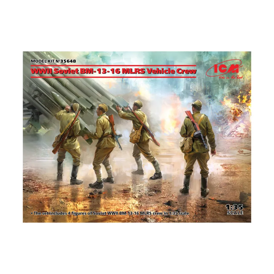 

Советская машина БМ-13-16 РСЗО времен Второй мировой войны, Military Models 1/35 Scale (ICM)