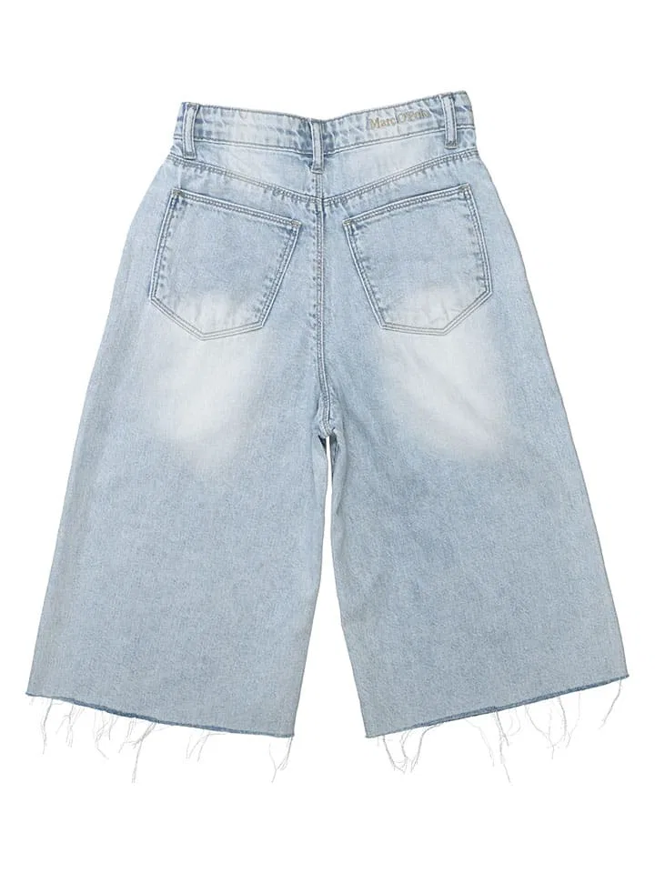 Шорты джинсовые high waist Marc O'Polo Junior, голубой — фото 2