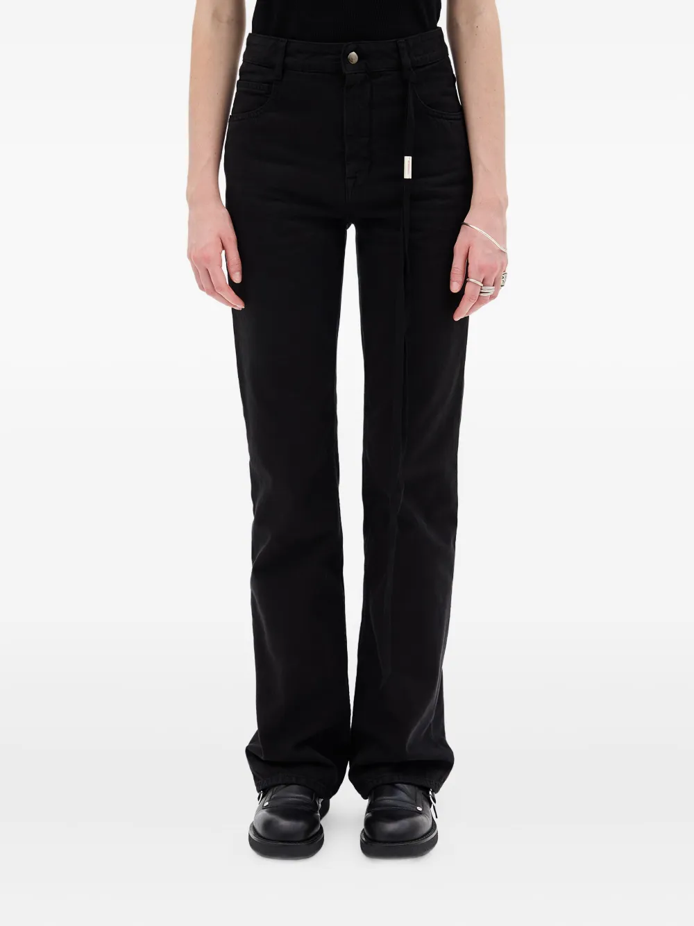 

Клешевые брюки Ona с пятью карманами Ann Demeulemeester, черный