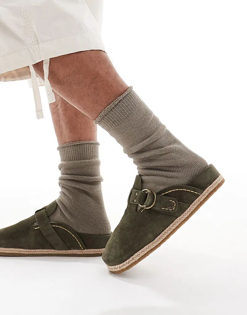 

Сабо Polo Ralph Lauren темно-зеленого цвета