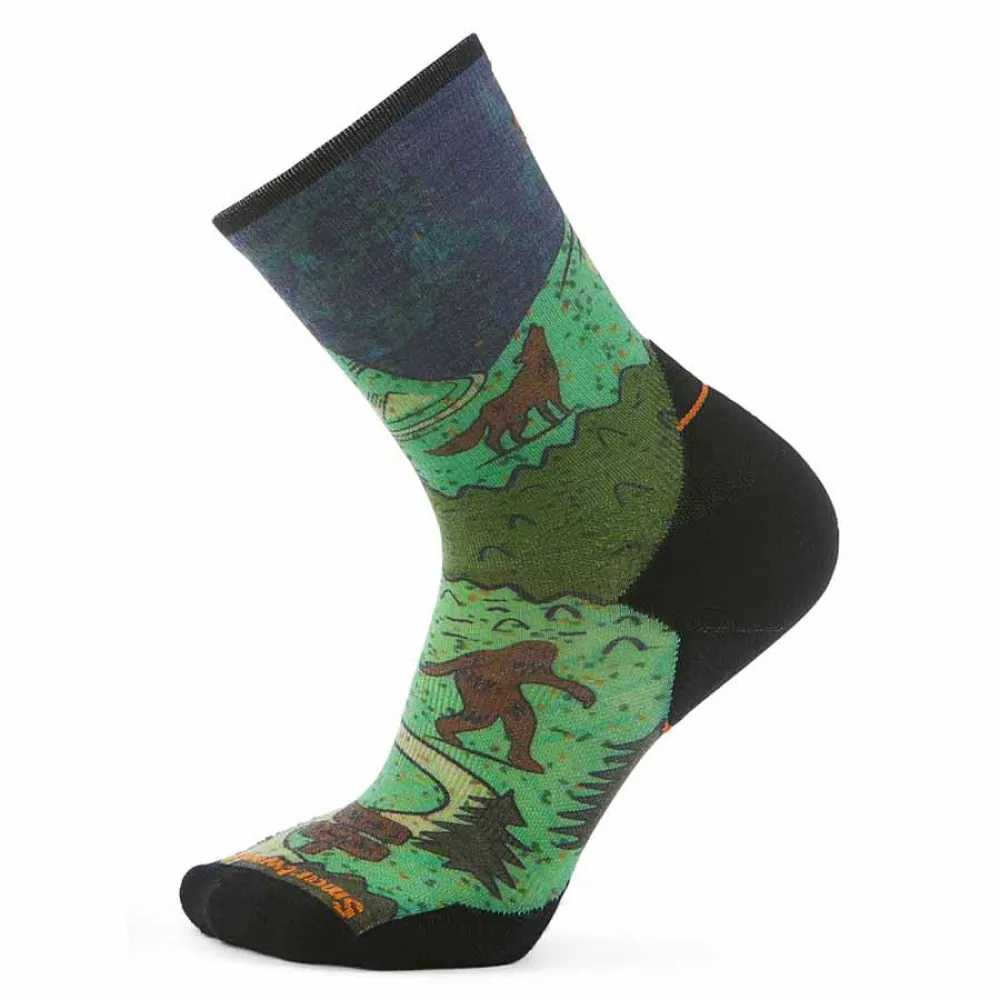 

Носки Smartwool Trail Run Targeted Cushion Neature Print Crew, зеленый