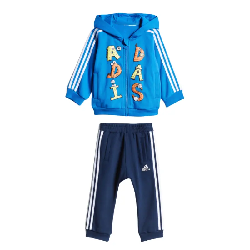 Повседневная спортивная одежда для детей 3-7 лет Adidas, светло-синий/темно-синий — фото 2
