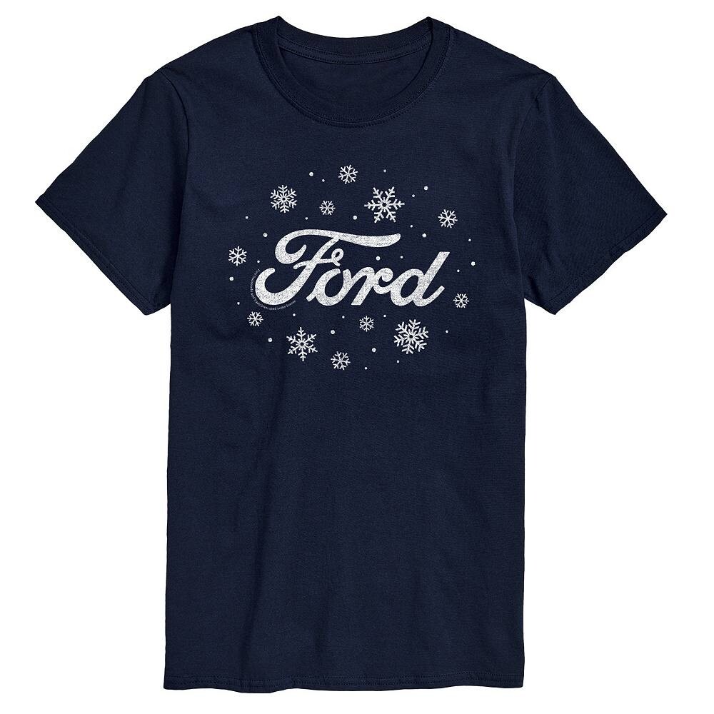 

Футболка с логотипом Big & Tall Ford Snowflakes Licensed Character, темно-синий
