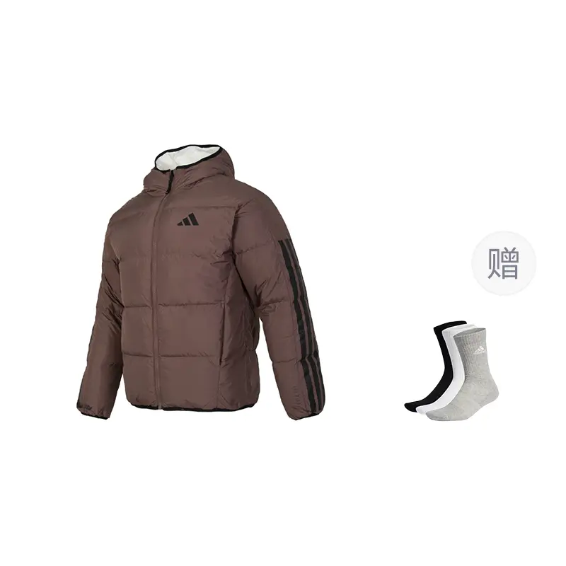 

WindRdy Reversible Down Jacket мужская Adidas, stratum темно-earthy коричневый-comes with socks