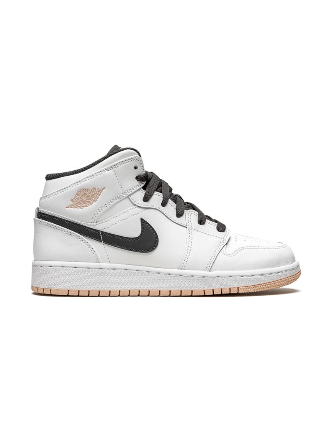 Jordan Kids кроссовки Air Jordan 1 Mid GS, белый — фото 2