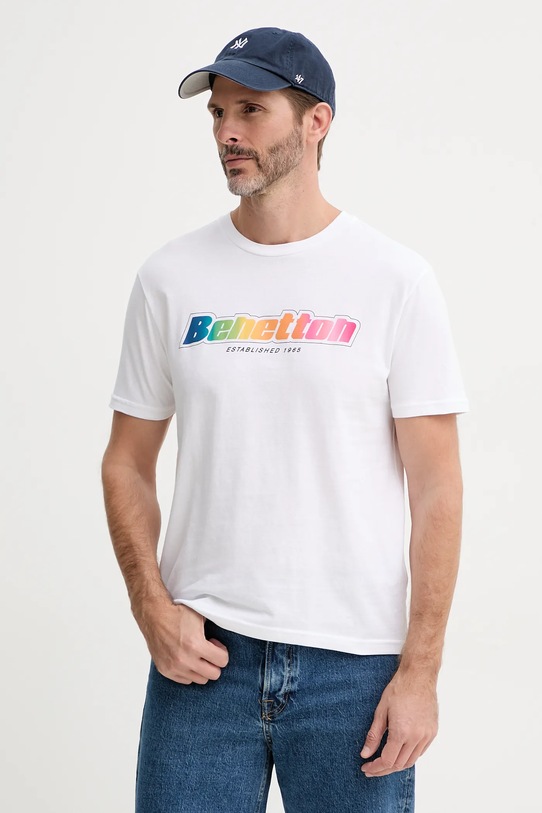 

Хлопковая футболка United Colors Of Benetton, белый