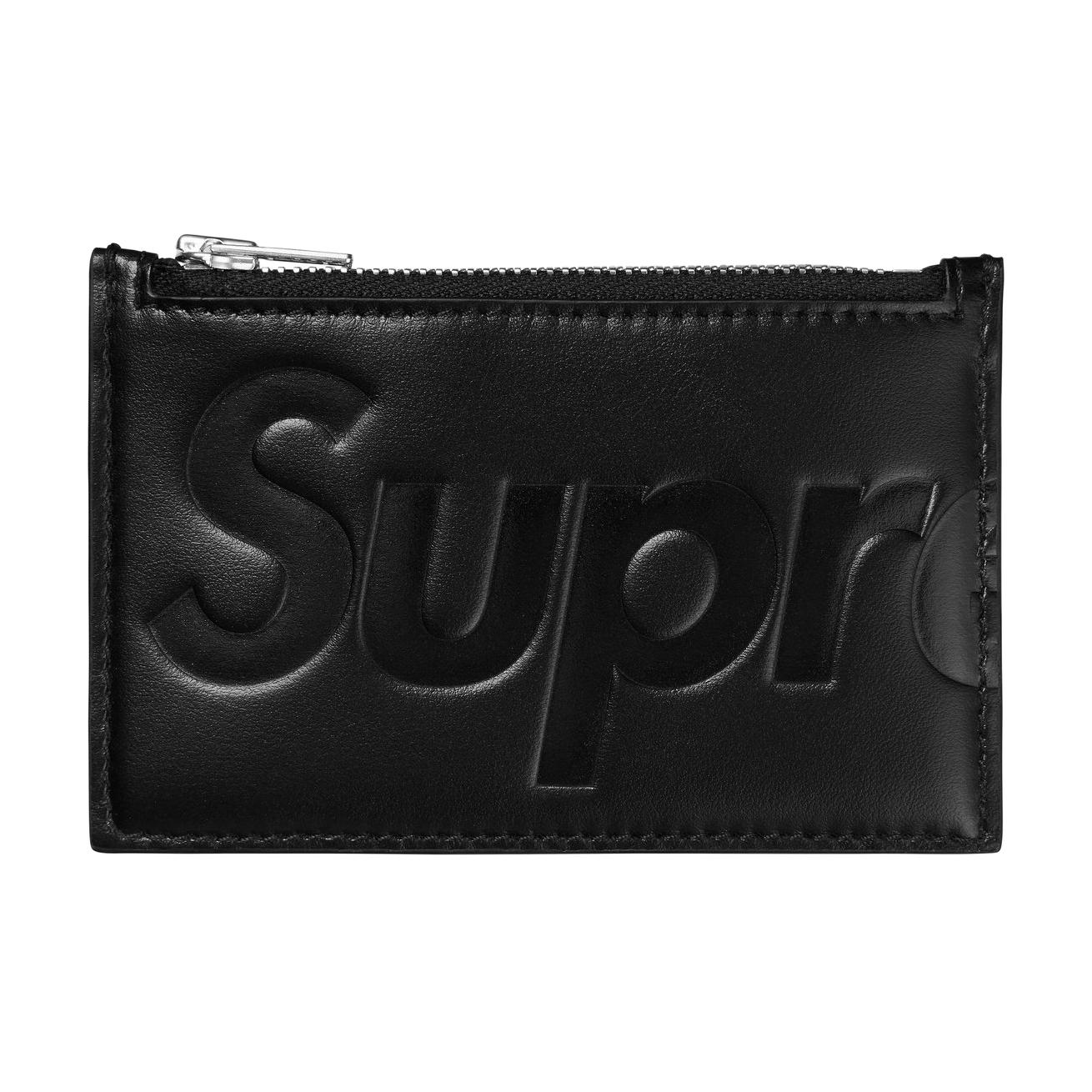 

Supreme Кожаный картхолдер унисекс черный, Black