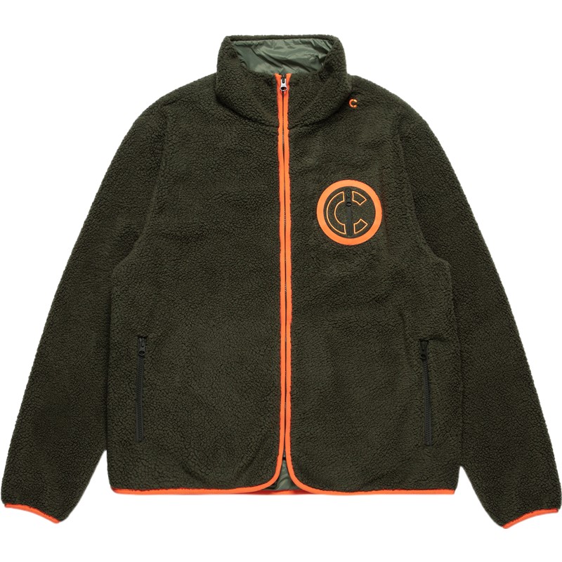 

Clot Мужская рабочая куртка свободного кроя из утепленной ткани, оливково-зеленого цвета