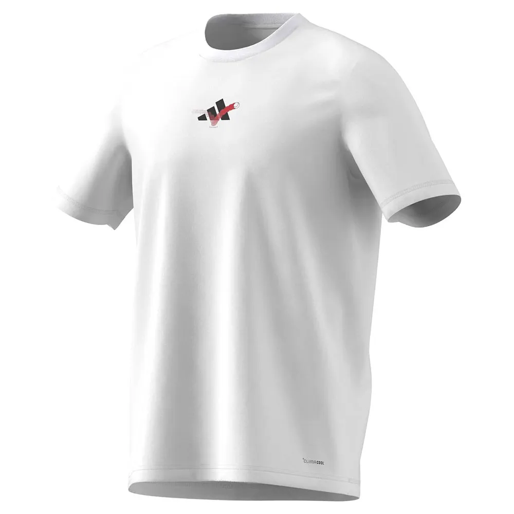 

Футболка с коротким рукавом adidas Happy 3 Balls Graphic, белый