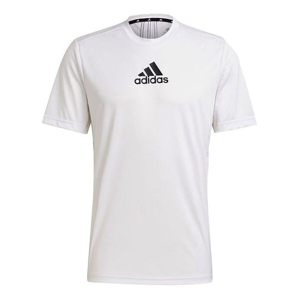 

Футболка adidas Logo Printing Training Sports Round Neck Short Sleeve White, белый