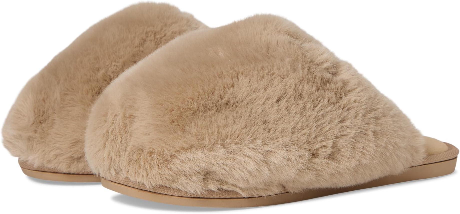 Тапочки Free People Snowball Slippers, цвет Taupe Faux Fur