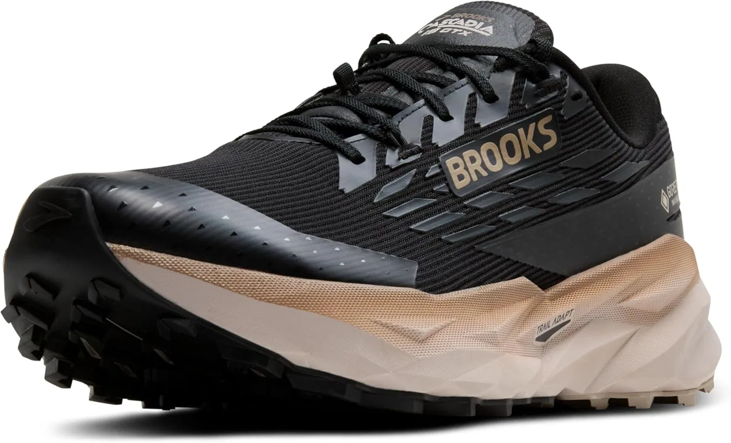 Мужские кроссовки Brooks Cascadia 19 GTX, Black Ebony Chateau Gray