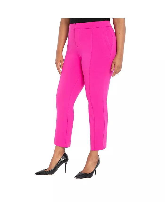 

Женские брюки Plus Size The Ultimate Stretch Slim Leg ELOQUII, фиолетовый