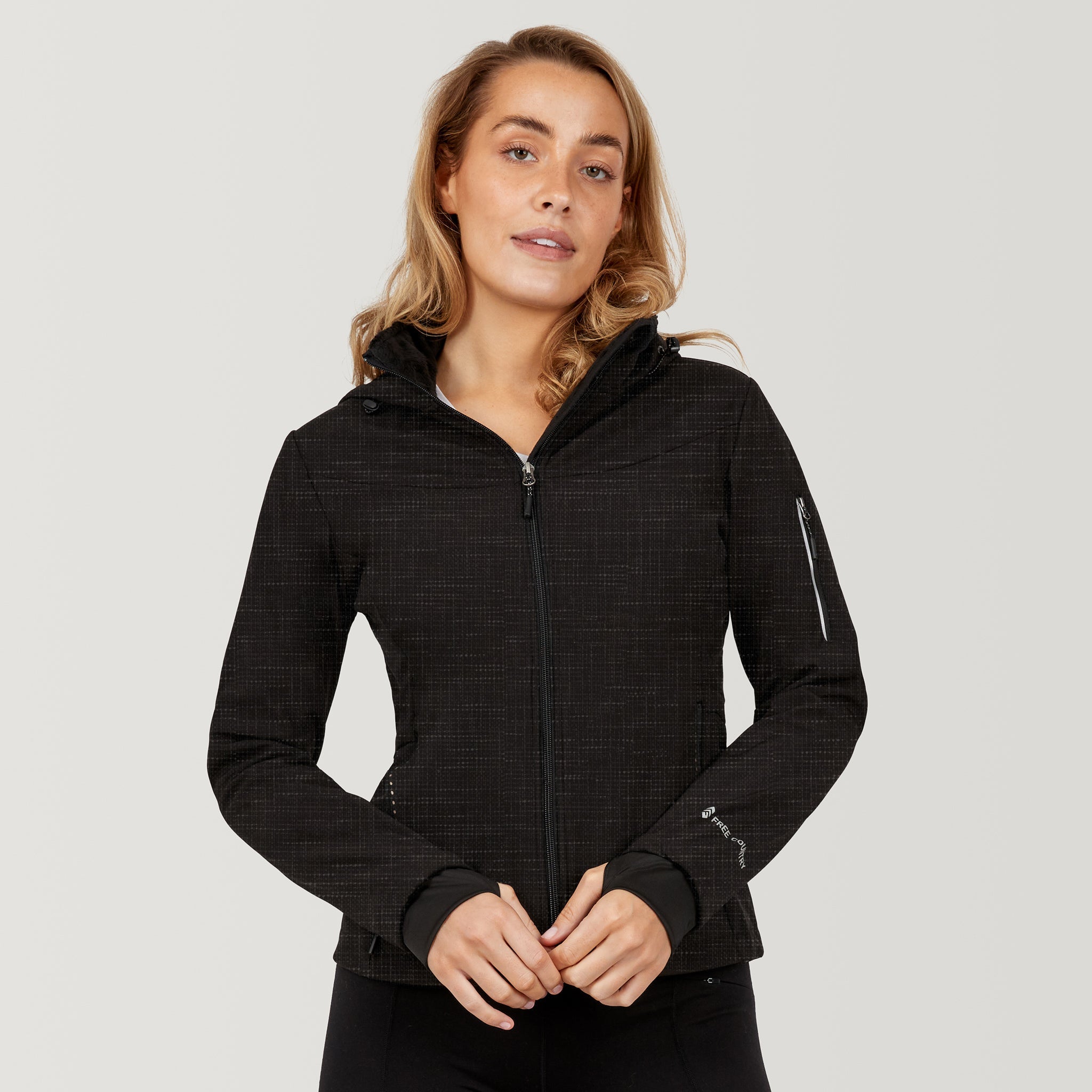

Куртка Free Country женская StormTech Super Softshell, цвет textured black