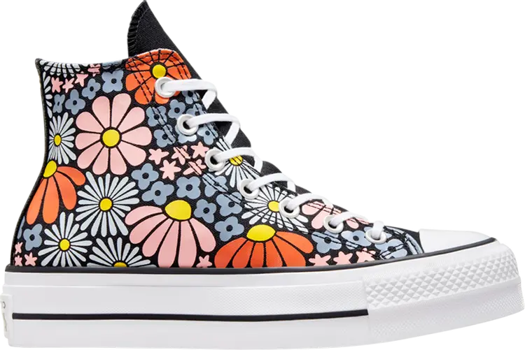 

Кроссовки Wmns Chuck Taylor All Star Lift Platform High 'Floral', черный