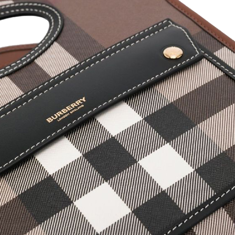 Женская хлопковая сумка через плечо Burberry — фото 4