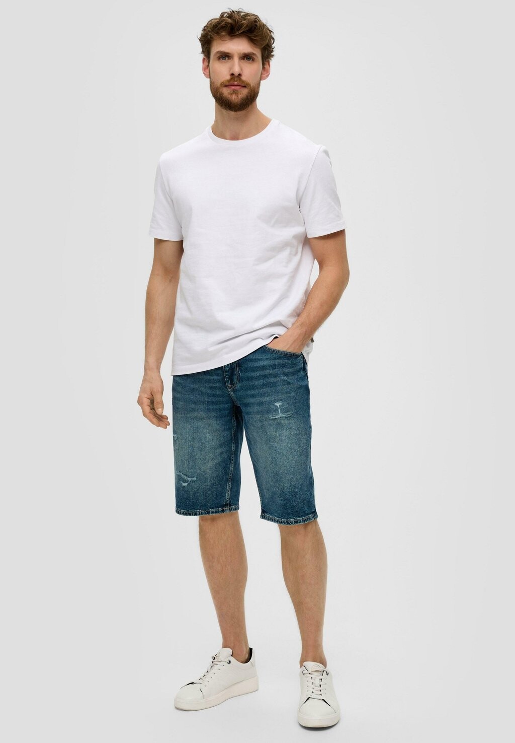 

Джинсовые шорты MID RISE s.Oliver, синий деним