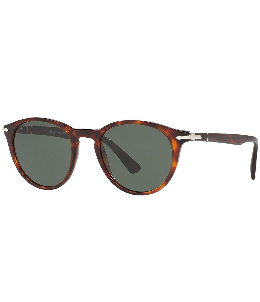 

Мужские солнцезащитные очки Persol PO3152S, круглые, 52 мм, коричневый