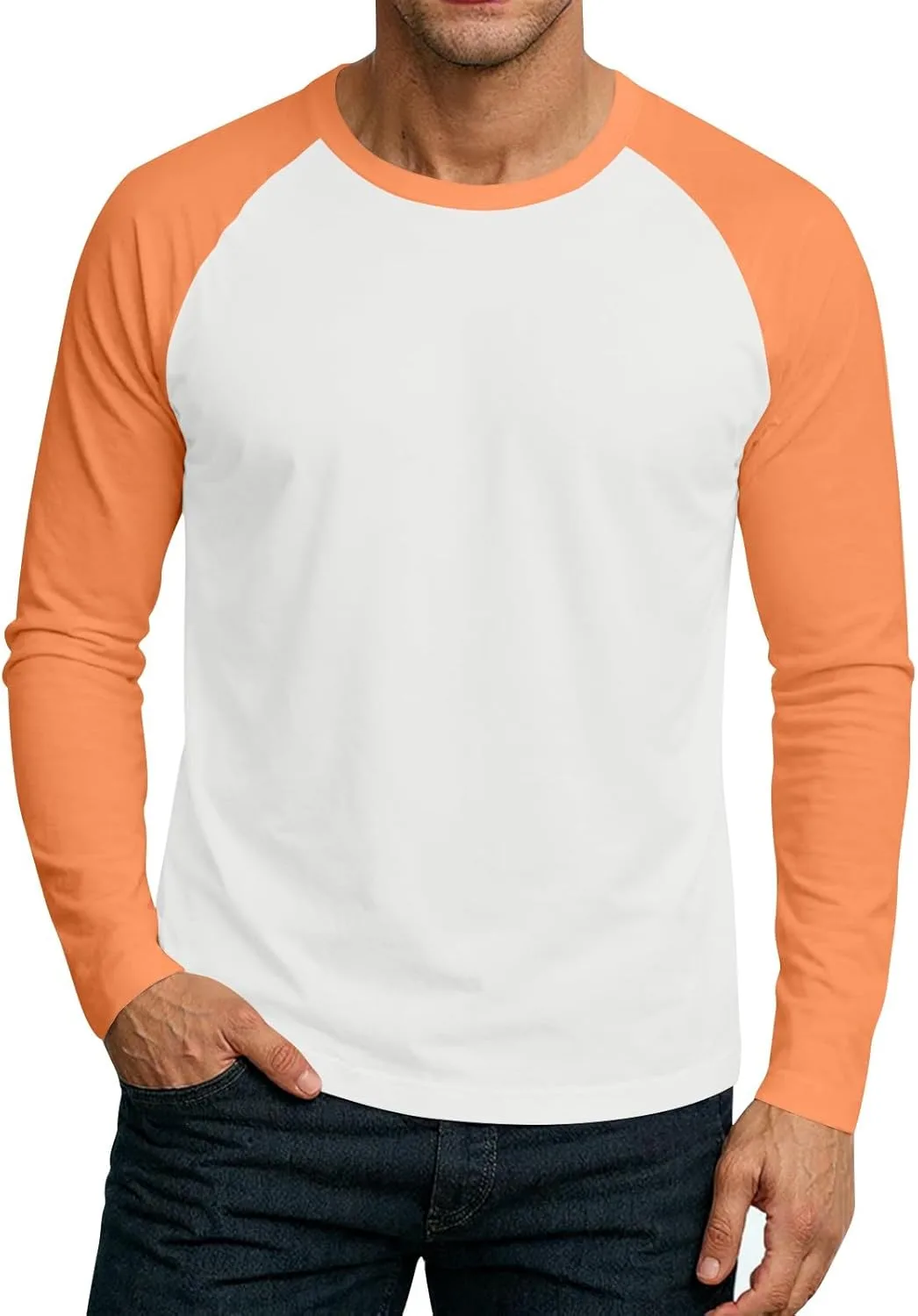 Футболка с длинным рукавом Casual Crew Neck, M-3XL — фото 2