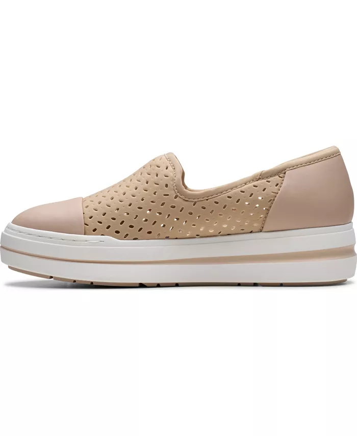 Женские слипоны Cloudsteppers Audreigh Star Clarks, коричневый/бежевый — фото 3