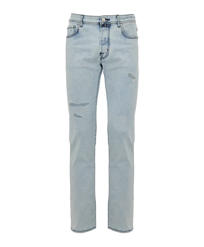 

Узкие полосатые джинсы Bard Jacob Cohã«N, синий