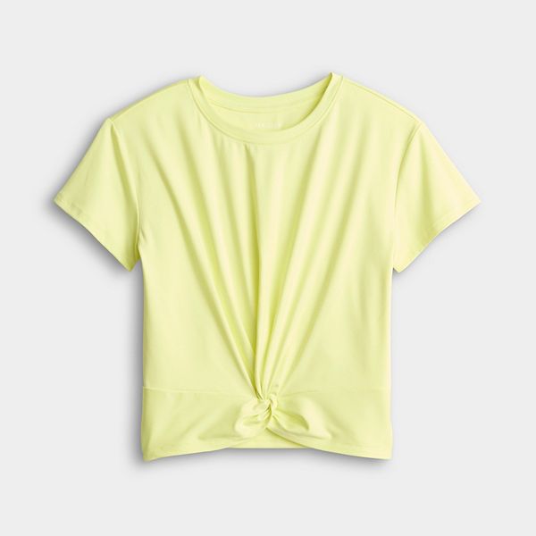 

Футболка с узлом спереди для девочек 7-16 лет Tek Gear, Lemon