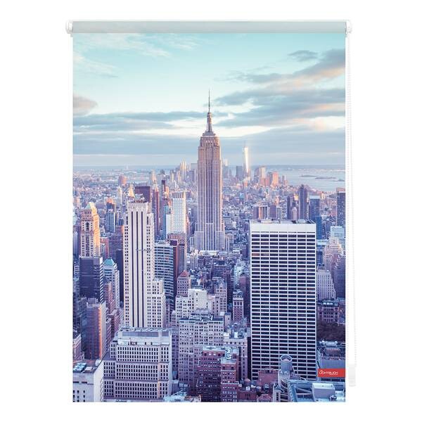 

Рулонные шторы Lichtblick New York, 80x150x6 см цвет blau/grau