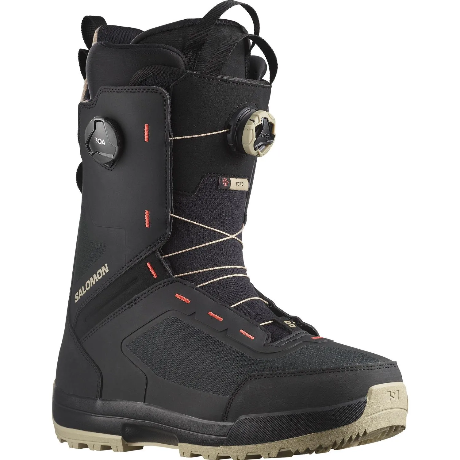 

Echo Dual BOA сноубордические ботинки - мужские - 2024/2025 Salomon, Spray Green/Black/Hot Coral