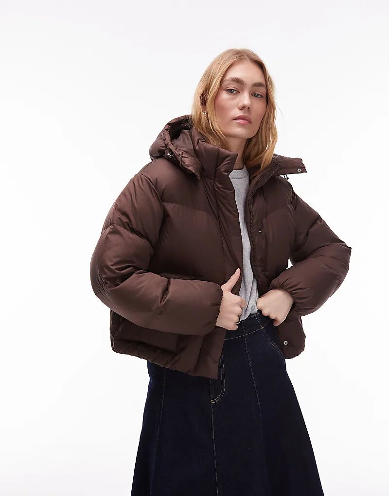 

Короткая стеганая куртка Levi's в стиле вестерн коричневого цвета