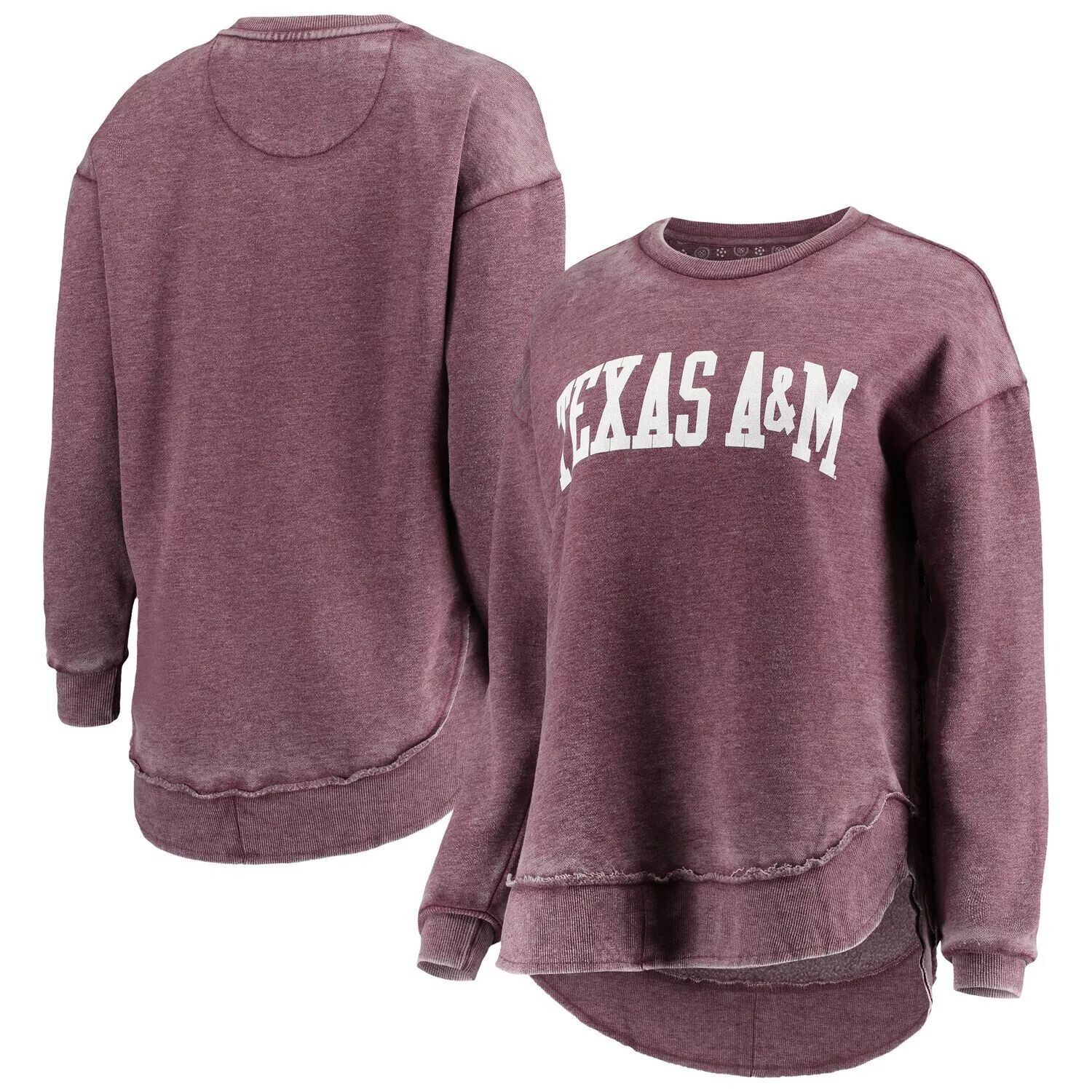

Женский свитшот Pressbox Maroon Texas A&M Aggies Vintage Wash Pullover