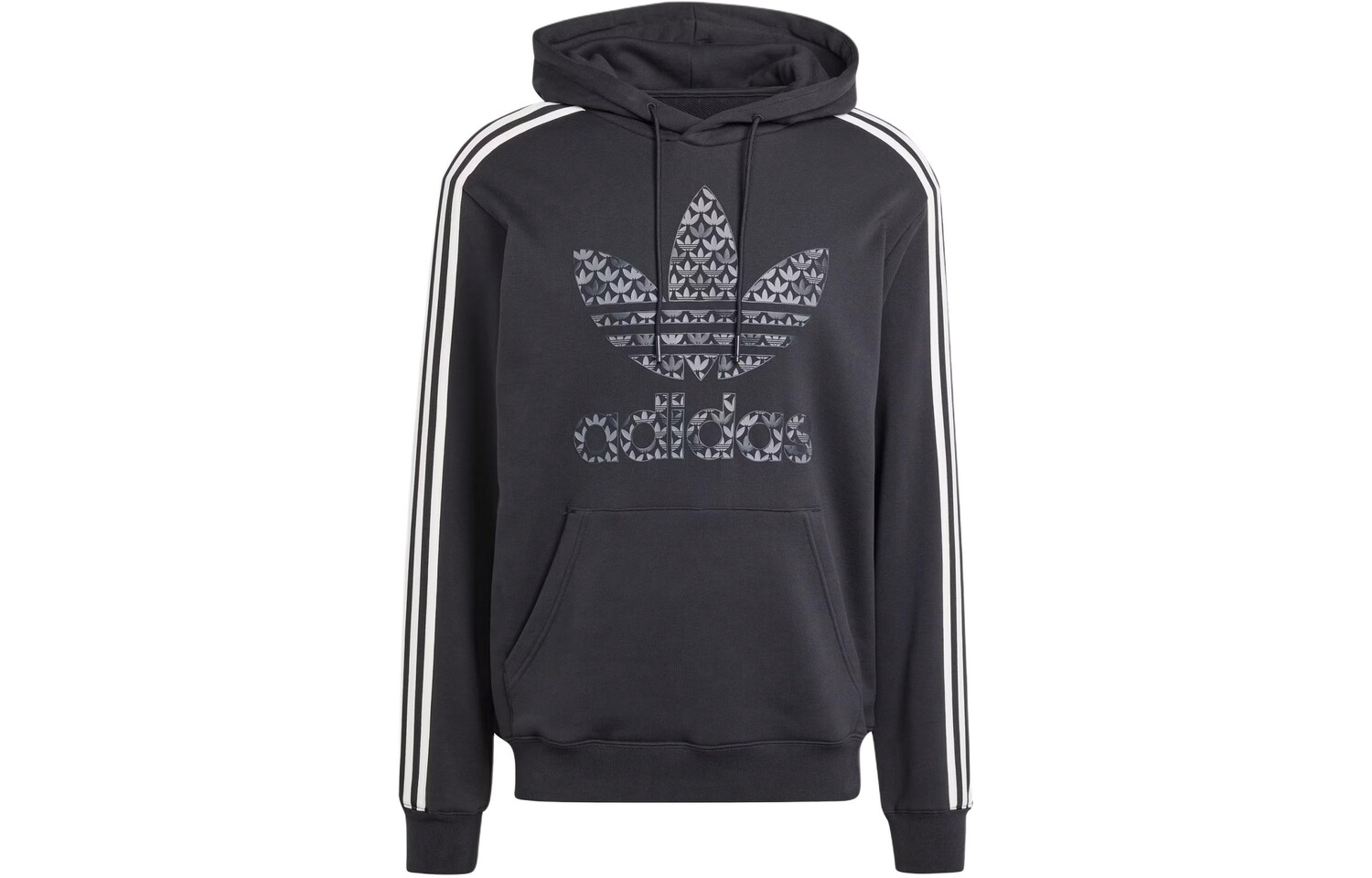 

Хлопковая толстовка с капюшоном и логотипом Adidas Adidas Originals, черный
