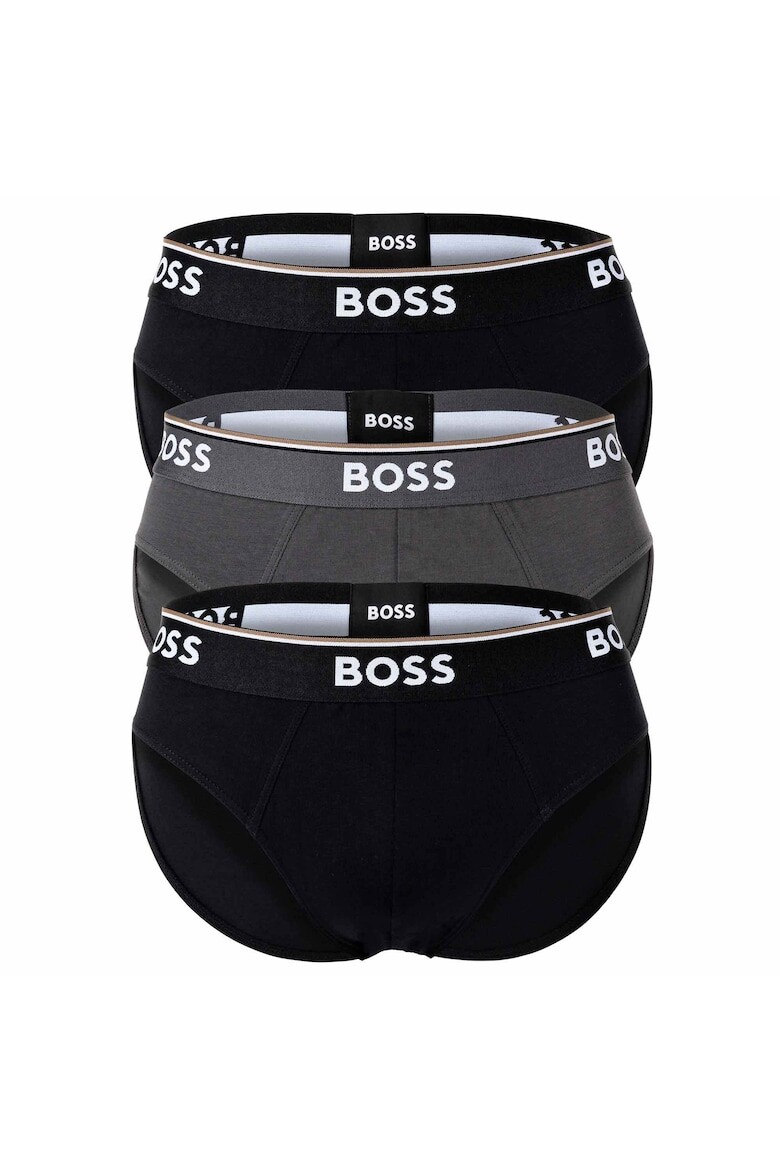 

Трусики с логотипом на талии - 3 пары Boss, черный