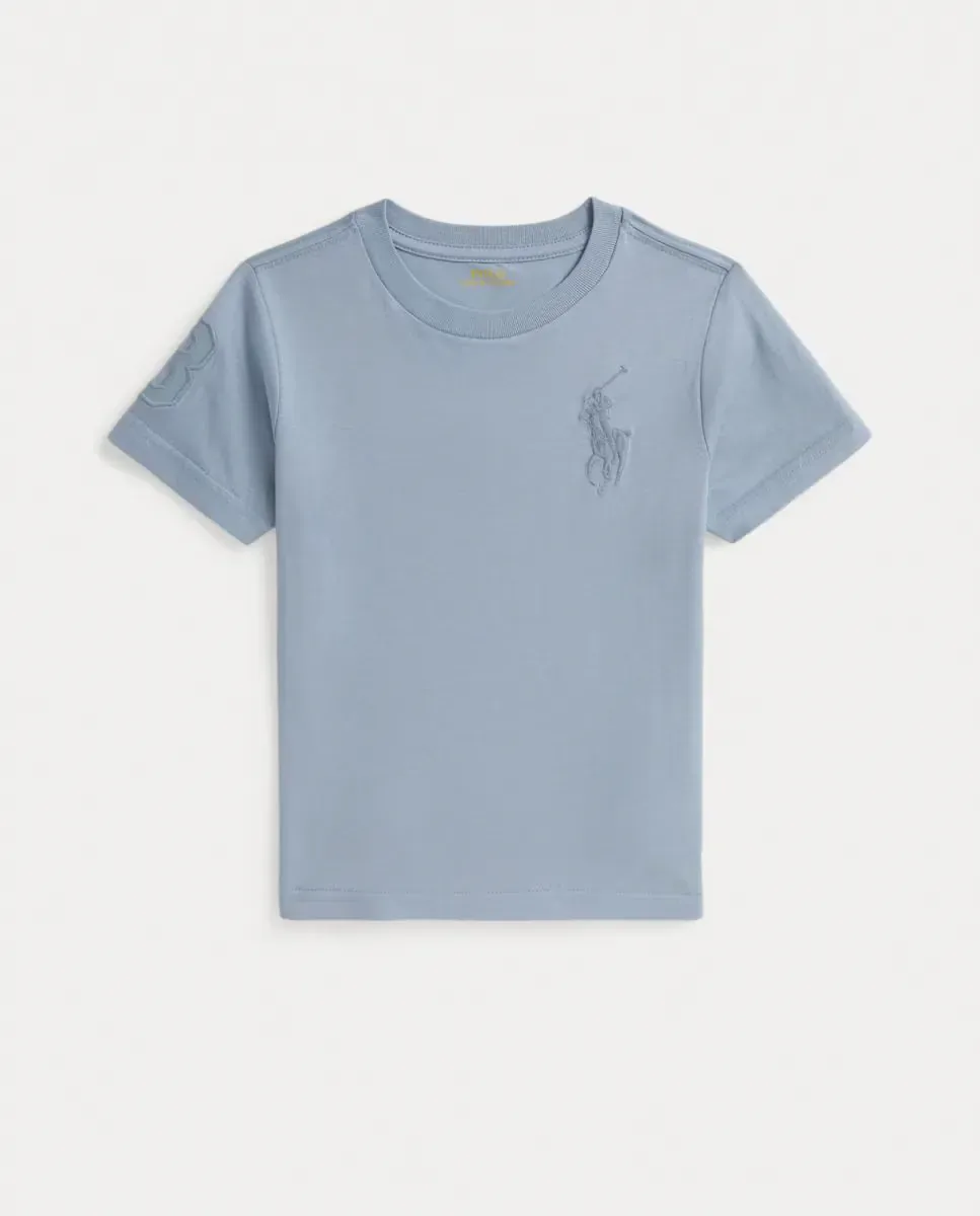 Унисекс-футболка с большим пони из хлопкового трикотажа Polo Ralph Lauren, индиго