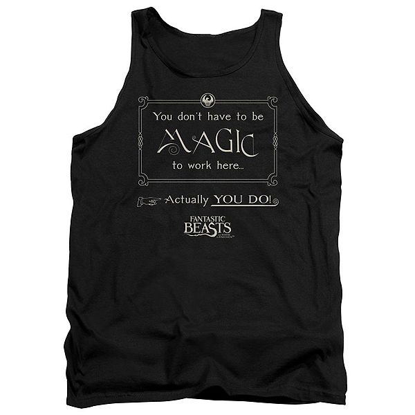 

Футболка-майка Fantastic Beasts Magic to Work Here Licensed Character