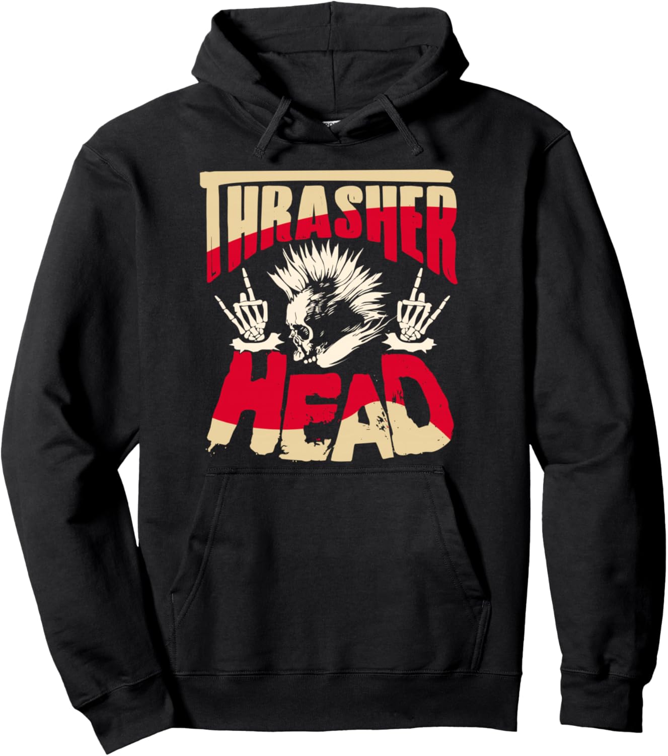 

Толстовка и толстовка Thrasher Head Heavy Metal Tees, черный