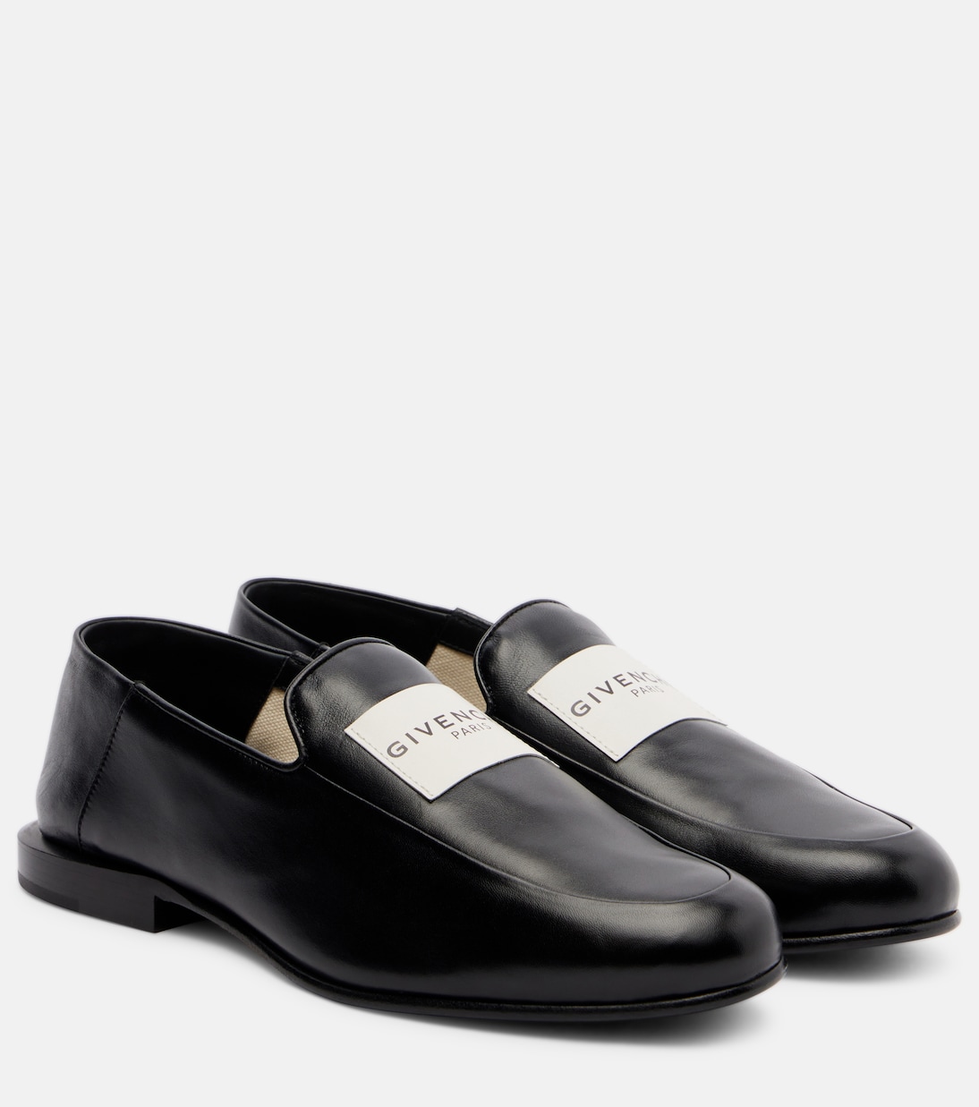 Кожаные мокасины с этикеткой Givenchy, черный
