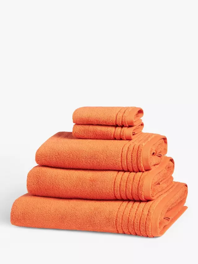 

Полотенце John Lewis Ultra Soft Cotton, цвет dark clementine