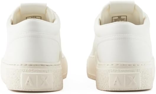 Мужские классические кроссовки Emporio Armani с чистым дизайном и львиной эмблемой Armani Exchange, слоновая кость — фото 3
