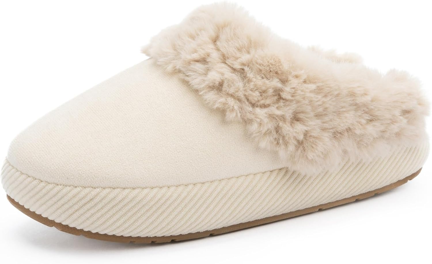 

Тапочки Chantomoo для женщин и мужчин с эффектом памяти, домашние, верх из искусственной замши, резиновая подошва, подкладка из искусственного меха, теплые и удобные пушистые домашние тапочки, бежевый