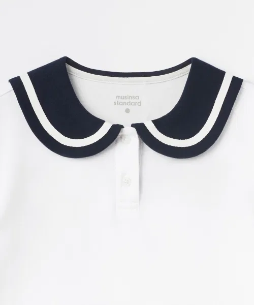 Детское платье MUSINSA STANDARD KIDS Sailor Jersey Dress — фото 4