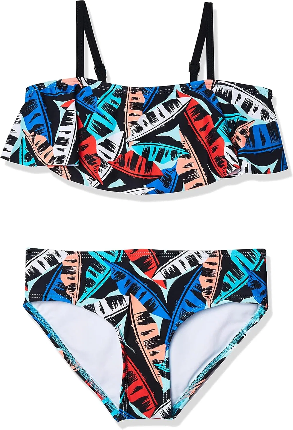 Детский купальник Kanu Surf Karlie Flounce Bikini Beach Sport 2 Piece Swimsuit, Maya Blue