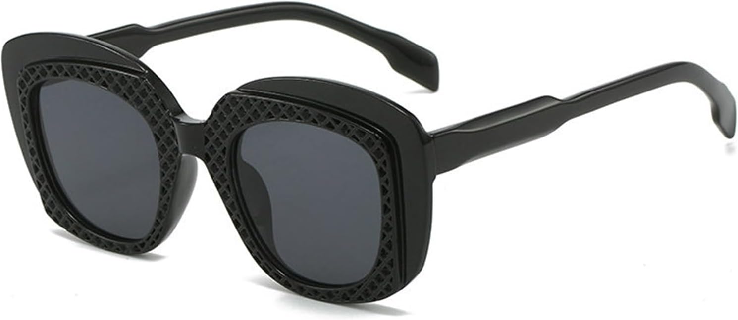 

Солнцезащитные очки Willochra Hip Hop с двойным цветом, модные женские градиентные очки с защитой от УФ-излучения UV400, мужские квадратные уникальные солнцезащитные очки F27, Black