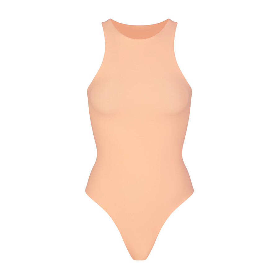 

Боди с высоким воротом SKIMS Fits Everybody, цвет Faded Nectar