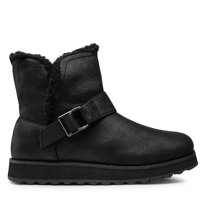 Ботинки женские Skechers CabinFeels зимние с мехом, черный — фото 2