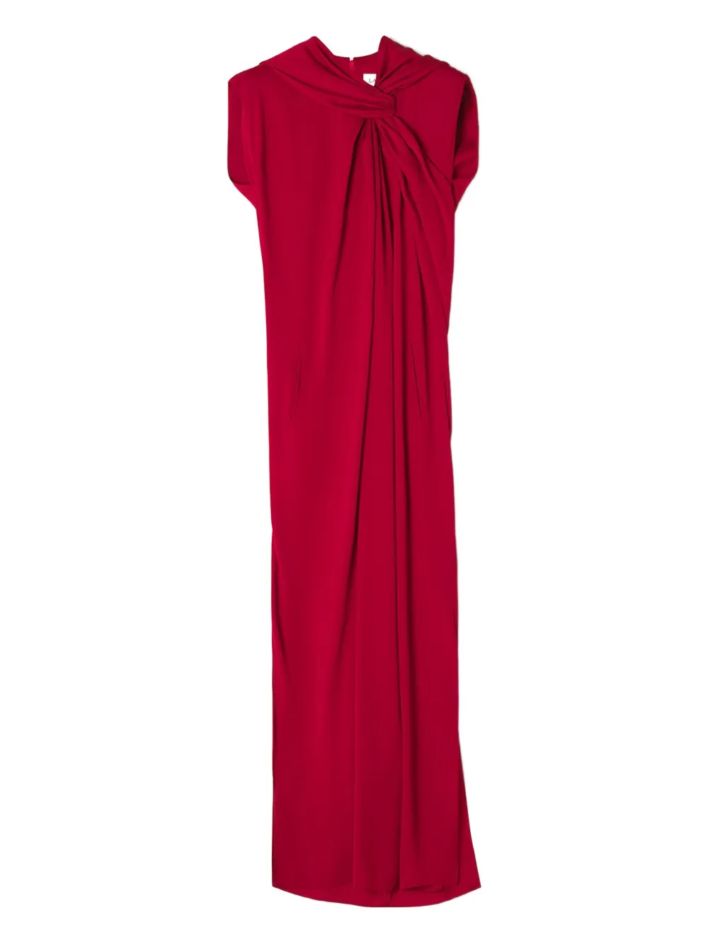 

Платье макси с драпировкой Lanvin, красный