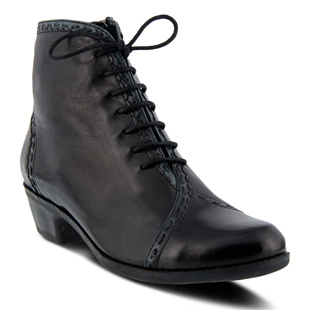 Ботильоны на шнуровке Jaru Spring Step, black leather