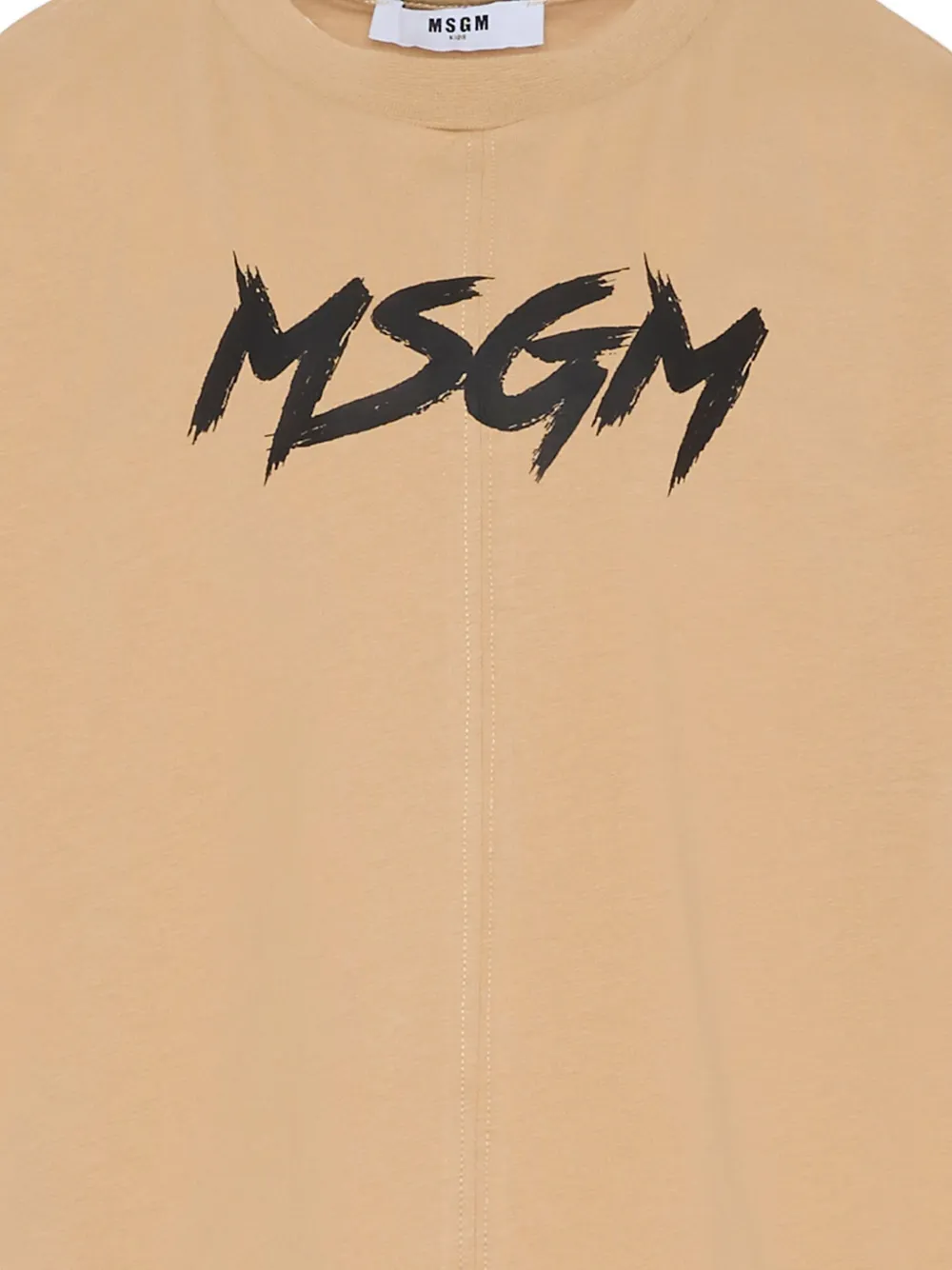 Футболка с короткими рукавами Msgm Kids, нейтральный — фото 3