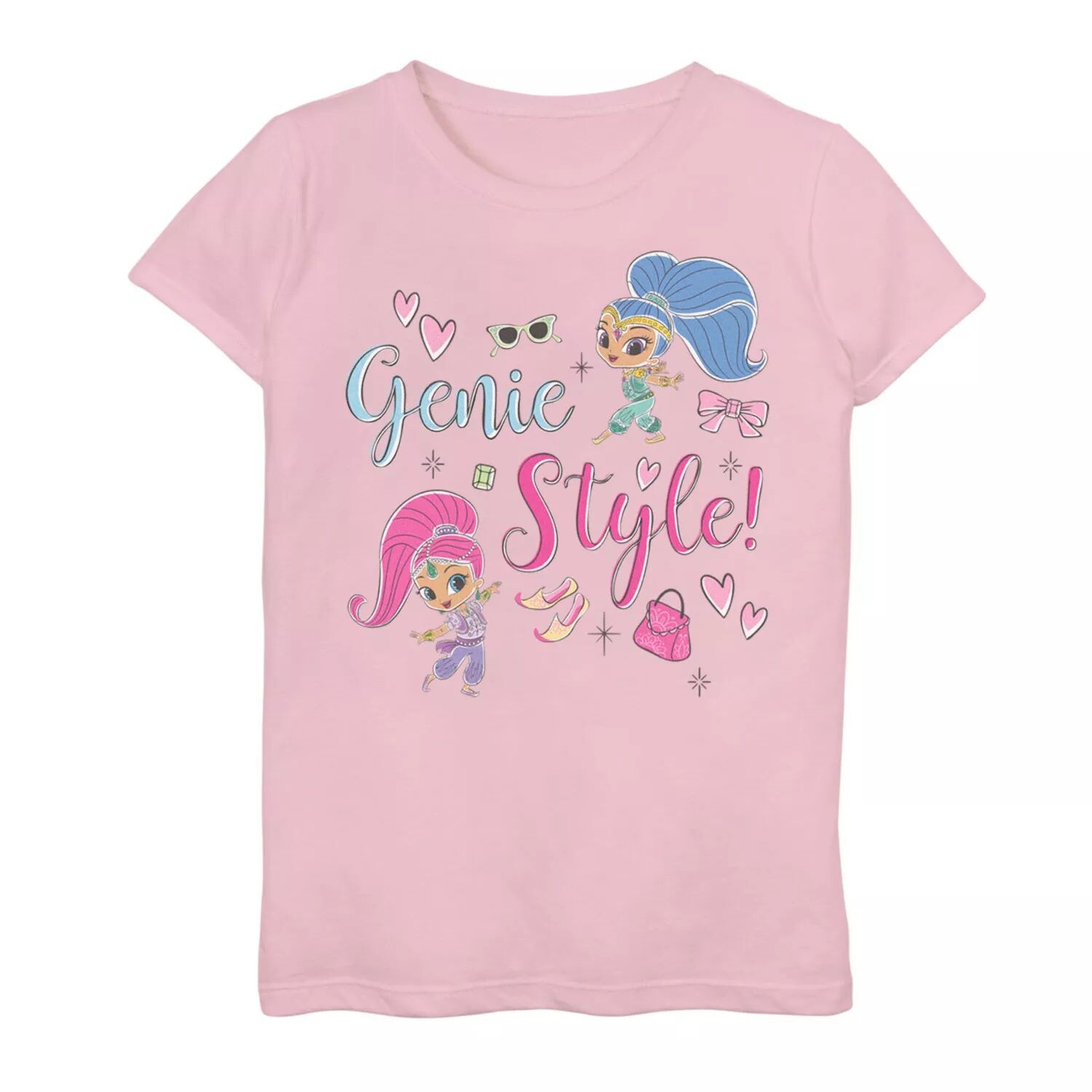 

Футболка Nickelodeon Shimmer & Shine в стиле Genie для девочек 7–16 лет с портретом и коллажем Nickelodeon