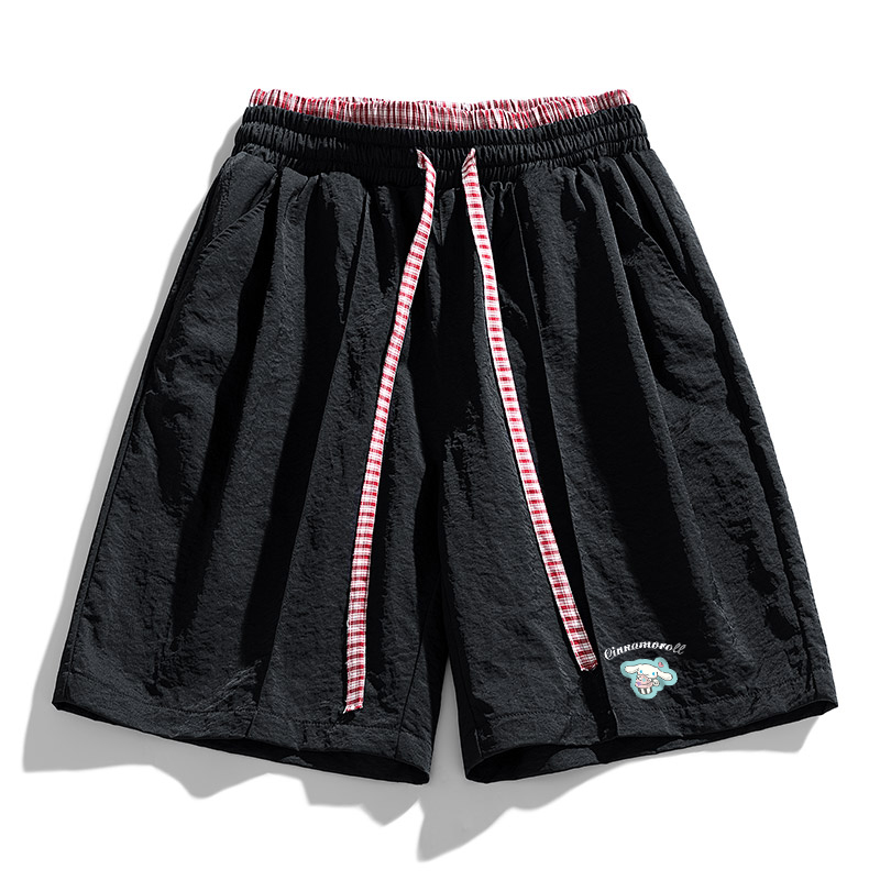 

Шорты повседневные Unisex CINNAMOROLL Yugui Dog Sanrio, черный