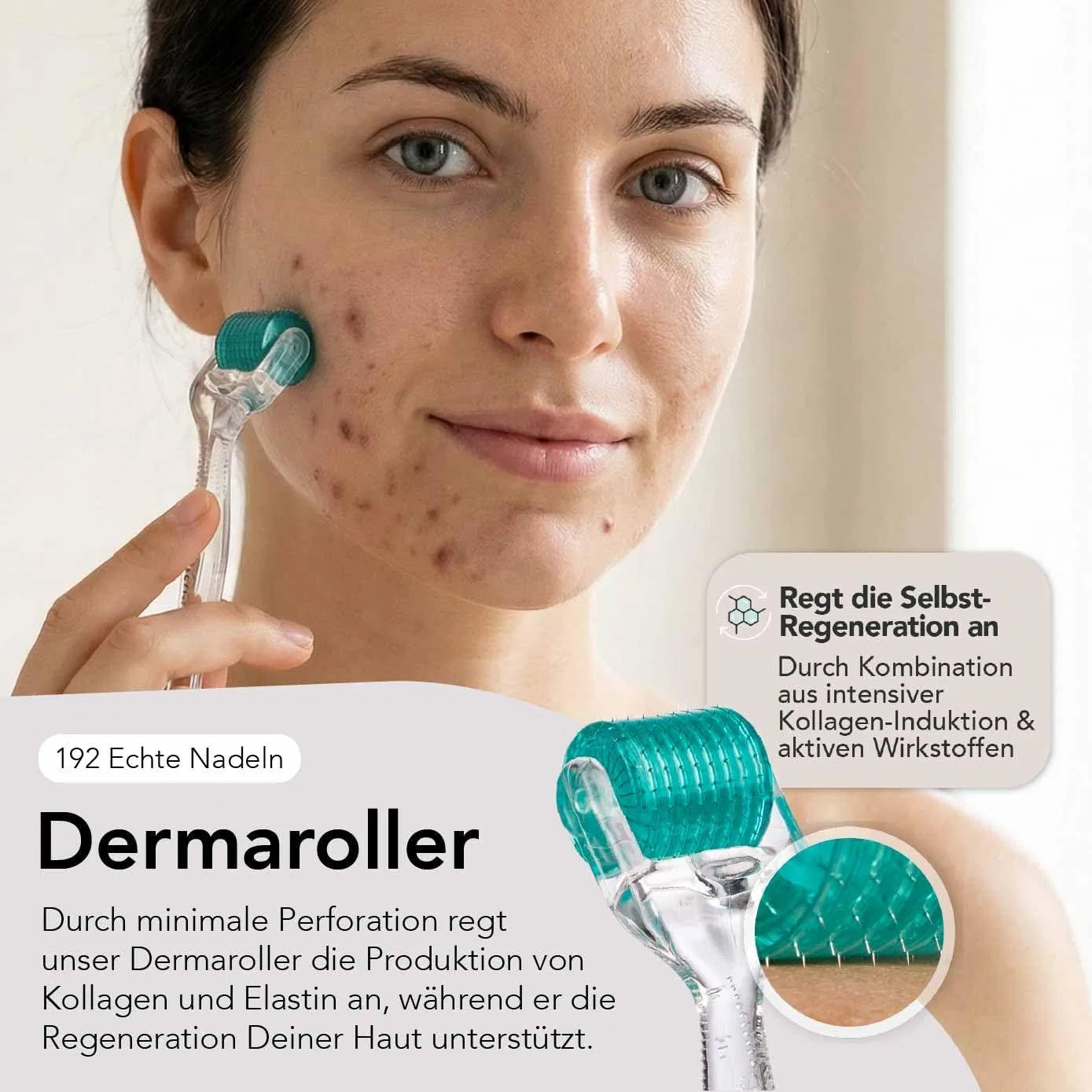 Набор для микронидлинга Faces of Fey Derma Roller 0.5 мм с 192 иглами Faces Of Fey — фото 2